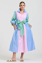 Load image into Gallery viewer, Bijou Longline Shirtdress | Stripe Combo