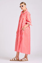 Load image into Gallery viewer, The Luna Dress | Pink Papaya Stripe