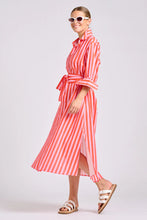 Load image into Gallery viewer, The Luna Dress | Pink Papaya Stripe