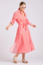Load image into Gallery viewer, The Luna Dress | Pink Papaya Stripe