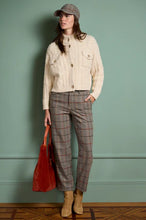 Load image into Gallery viewer, Straight Plaid Pants in Camel Check