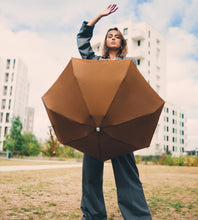 Load image into Gallery viewer, Caramel Brown Micro-Umbrella | Augustine