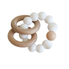 Load image into Gallery viewer, Beechwood Teether Rings Set | Milk